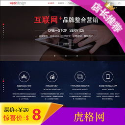 高端交互式企業網站,適合建站工作室網絡公司,discuz內核